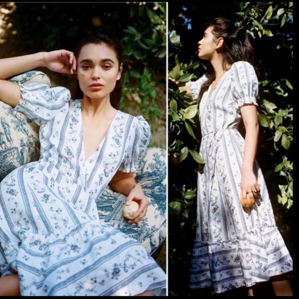 Reformation Veronika Dress in Roquefort